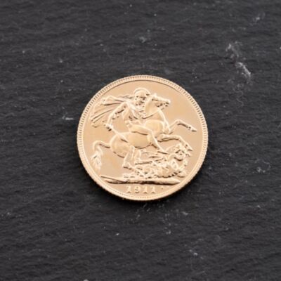 Pre-Owned 22ct Yellow Gold 1911 George V Full Sovereign Coin 47021270