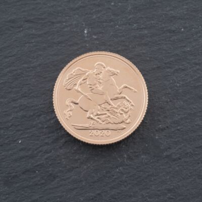Pre-Owned 22ct Yellow Gold 2020 Queen Elizabeth Full Sovereign Coin 47021324