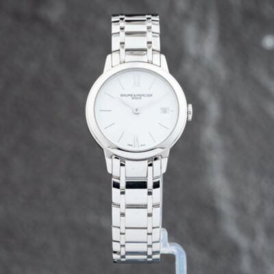 Pre-Owned Baume & Mercier Ladies Classima White Dial Bracelet Watch 10489