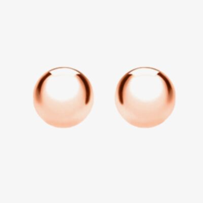 9ct Rose Gold Polished 4mm Ball Stud Earrings 5.55.5833