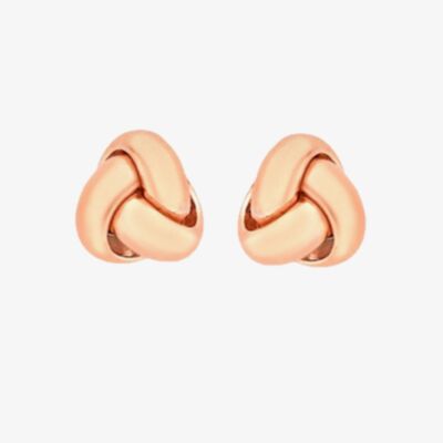 9ct Rose Gold 6mm Knot Stud Earrings 5.55.6929