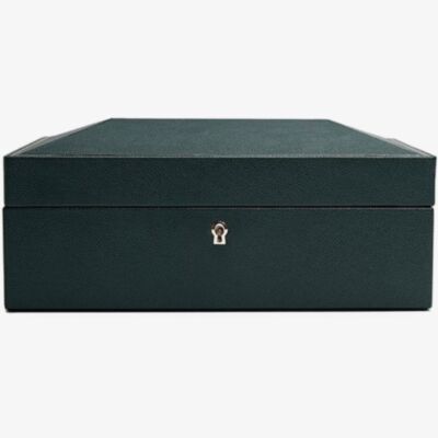 WOLF British Racing Green 8 Piece Watch Box 792641