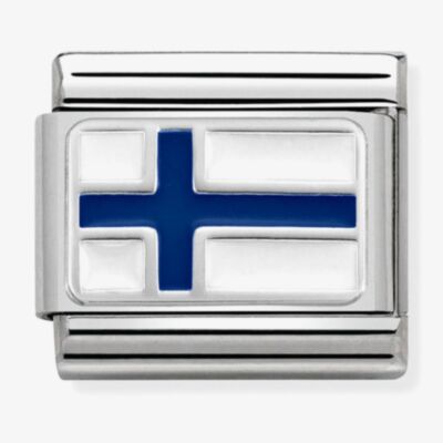 Nomination CLASSIC Silvershine Finland Flag Charm 330207/10