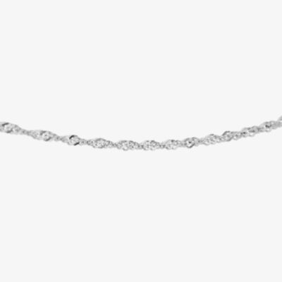 Sterling Silver Twisted Curb Chain Necklace 8.13.0475