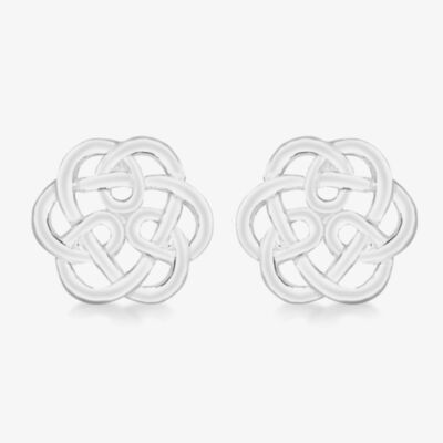 Sterling Silver 9mm Celtic Knot Stud Earrings 8.55.6839