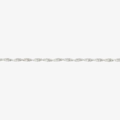 Sterling Silver Prince of Wales Rope Chain S10R