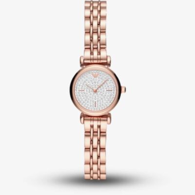 Emporio Armani Ladies Rose Gold Tone Watch AR11266