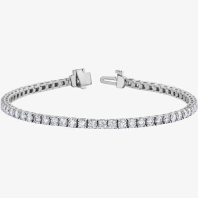9ct White Gold 4.00ct Diamond Bracelet BR977WG/4-10