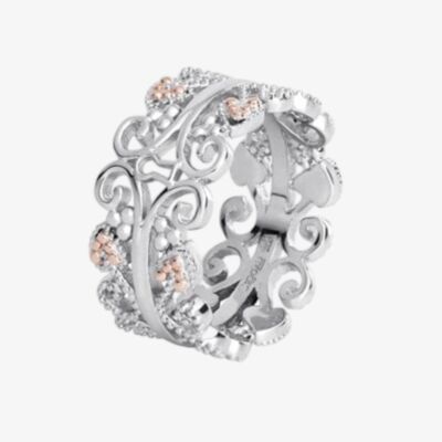 Clogau Silver 9ct Rose Gold Kensington Ring 3SKR/N