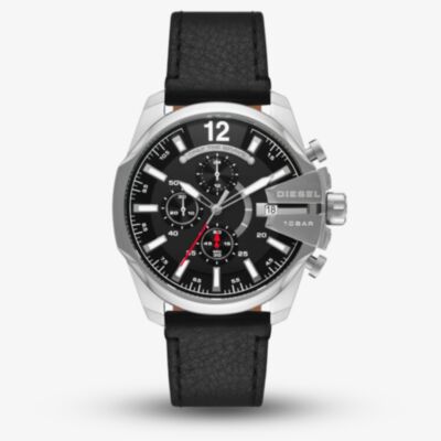 Diesel Mens Baby Chief Chronograph Black Dial Watch DZ4592