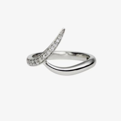 Shaun Leane Platinum Entwined 0.15ct Diamond Ring EN019.PLWHRZM