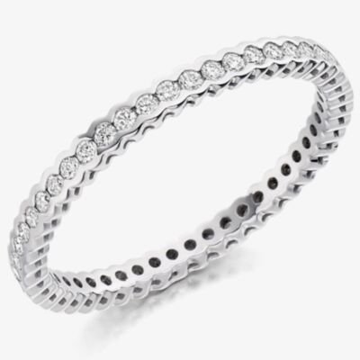 Platinum Channel-Set Diamond Eternity Ring (N) FET1217