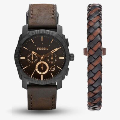 Fossil Mens Machine Jewellery Set Watch FS5251SET