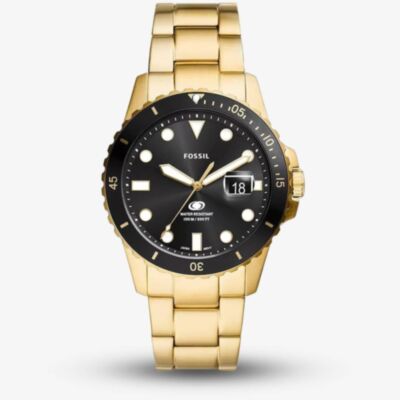 Fossil Blue Dive Gold Plated Watch FS6035