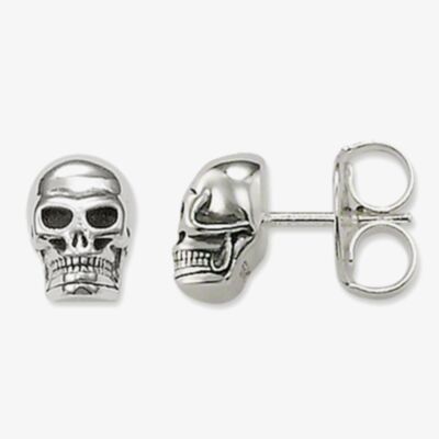 THOMAS SABO Silver Skull Stud Earrings H1731-001-12