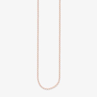 THOMAS SABO Rose Gold Plated Round Belcher Chain KE1219-415-12