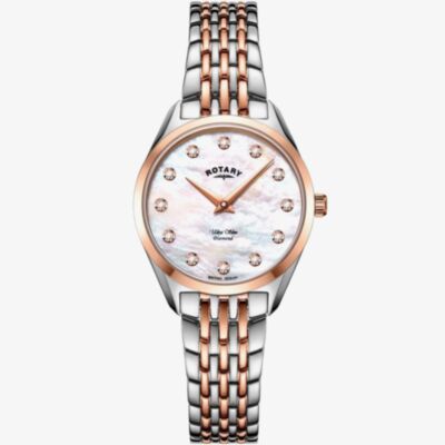 Rotary Ladies Ultra Slim Two Tone Bracelet Watch LB08012/41/D