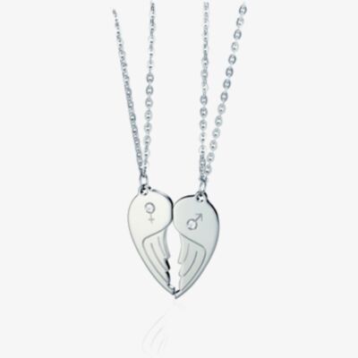 Nomination Me And You Steel Cubic Zirconia Wing Double Pendant 024200/019