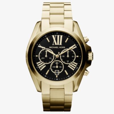Michael Kors Ladies Bradshaw Chronograph Gold Tone Bracelet Watch MK5739