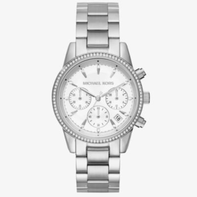 Michael Kors Ladies Bryant Crystal Bezel Bracelet Watch MK6428