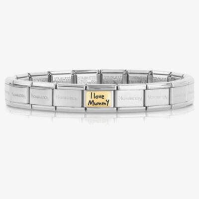 Nomination CLASSIC Composable Limited Edition Gold I Love Mummy Bracelet 030000 + 030166/02