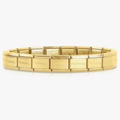 Nomination CLASSIC Stainless Steel Link Gold Base Bracelet 030001/SI/008