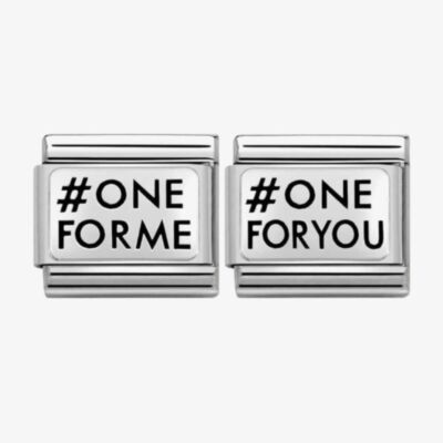 Nomination CLASSIC Silvershine #One For Me #One for You Bundle 330109/28+330109/29