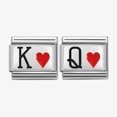 Nomination CLASSIC Silvershine King & Queen of Hearts Bundle 330208/28+330208/30