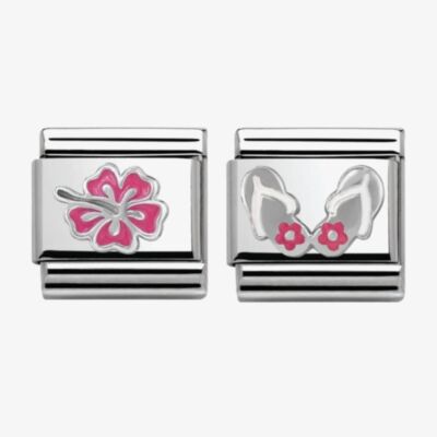 Nomination CLASSIC Silvershine Honolulu Flip Flop Charm Set NOM-BND-106