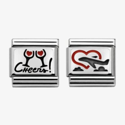 Nomination CLASSIC Silvershine Love is in the Air Charm Set NOM-BND-111