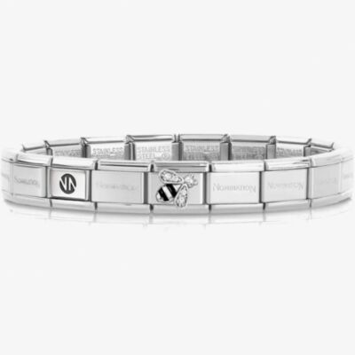 Nomination CLASSIC Composable Silver Cubic Zirconia Bumblebee Bracelet 030000 + 330321/02