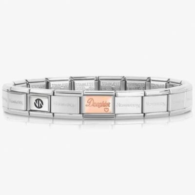 Nomination CLASSIC Rose Gold Plates Daughter Bracelet 430101/43