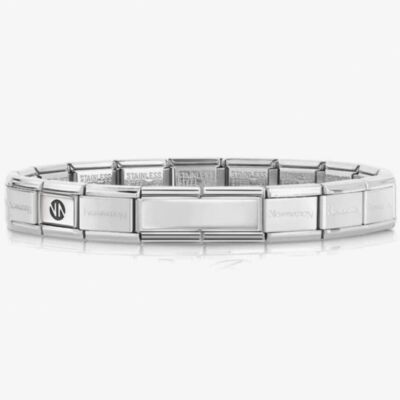 Nomination CLASSIC Silvershine Engravable Smooth Double Bracelet 330710/01
