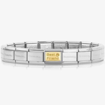 Nomination CLASSIC Gold Engraved Best Friend Paw Bracelet 030121/50