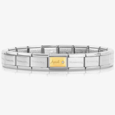 Nomination CLASSIC Composable April Clear Stone Bracelet 030519/04