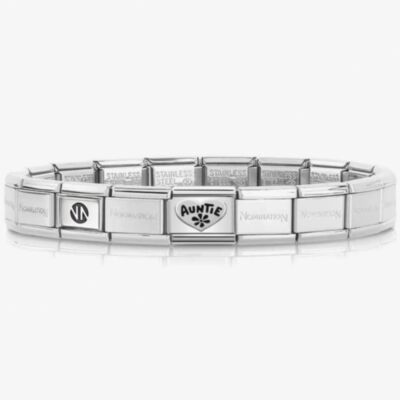 Nomination CLASSIC Silvershine Oxidised Symbols Auntie Heart Bracelet 330101/17