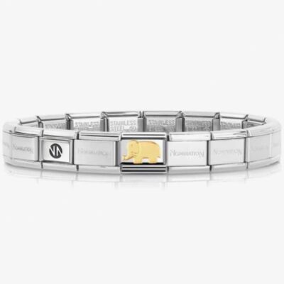 Nomination CLASSIC Gold Animals of Earth Elephant Bracelet 030112/08