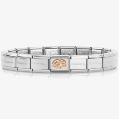 Nomination CLASSIC Rose Gold Tree Of Life With Stones Bracelet 430305/12