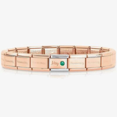 Nomination CLASSIC Rose Gold May Emerald Bracelet 430508/05
