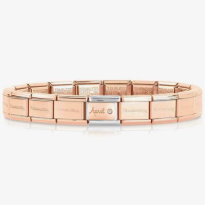 Nomination CLASSIC Rose Gold April Diamond Bracelet 430508/04