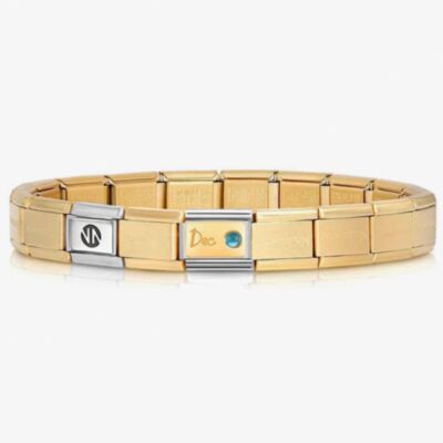Nomination CLASSIC Composable December Blue Topaz Bracelet 430508/12