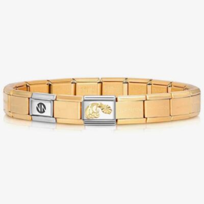 Nomination CLASSIC Gold Aquarius Charm Bracelet 530301 SI 008 & 030167/11