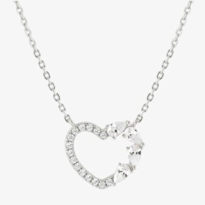 Nomination Shine Me Up Multi Cut Cubic Zirconia Heart Necklace 241902/003