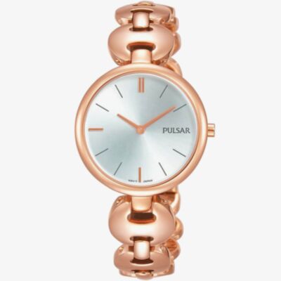 Pulsar Ladies Rose Gold Tone Bracelet Watch PM2268X1