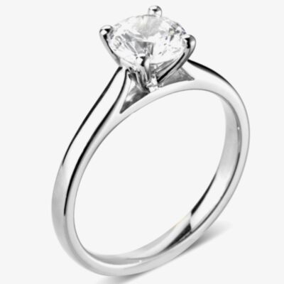 Signature Collection Platinum GIA Certificated Four Claw Diamond Solitaire Ring RI-2016(0.40CT PLUS)