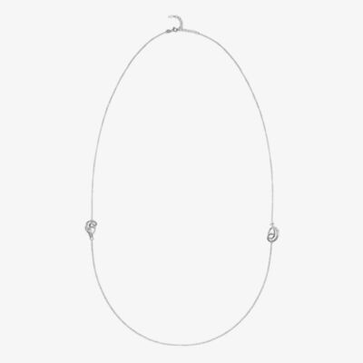 Fei Liu Serenity Silver White Rhodium Opera Necklace SER-925R-102-0000