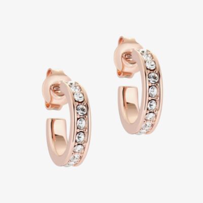 Ted Baker Ladies Seenita Rose Gold Huggie Hoop Earrings TBJ2767-24-02