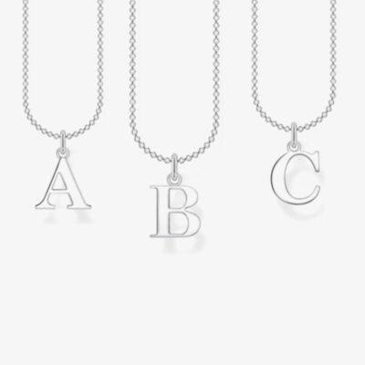 THOMAS SABO Silver Letter Necklace 