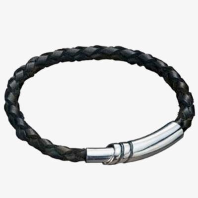Fred Bennett Black Leather Bracelet B2915
