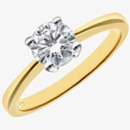 18ct Yellow Gold 0.75ct Round Brilliant Diamond Solitaire Ring PR04689